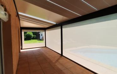 Pergola - Toiture pleine vitrée